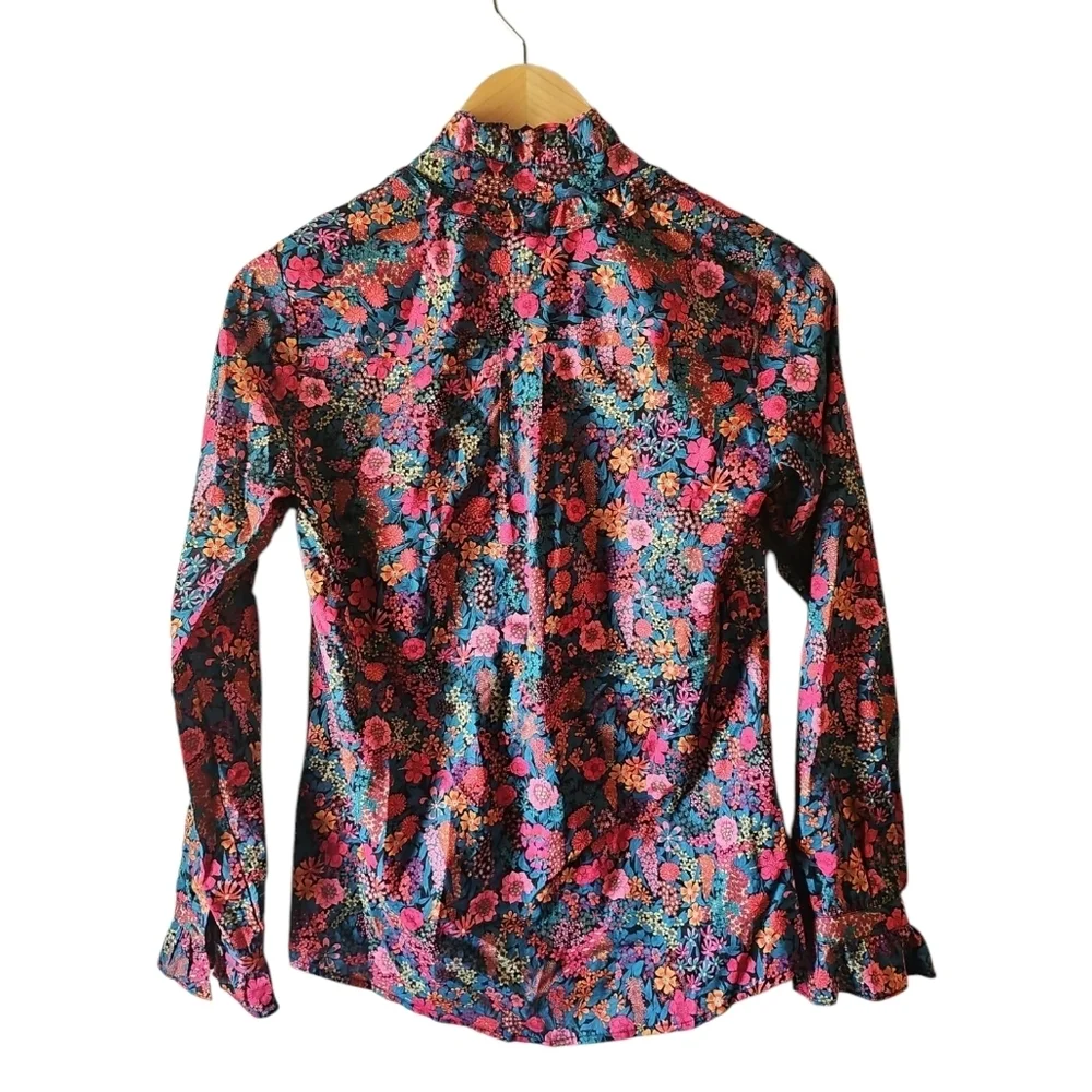 J. Crew Classic-fit boy shirt with ruffle collar in Liberty Fabric Ciara print 4